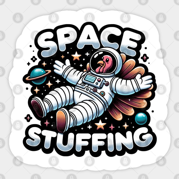 Spce stuffing Sticker by MZeeDesigns